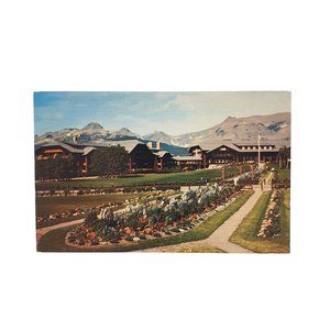 Vintage Postcard Glacier National Park Hotel Montana Rocky Mountains
